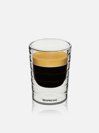 Tasse Nespresso Double Paroi – Verre Résistant pour Boissons Chaudes & Froides